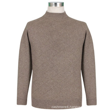 Bn01489 Yak and Wool and Lylon Blended Men′s Knitted Pullover